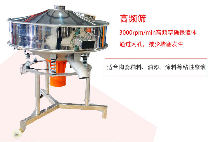 該產(chǎn)品是針對漿液過濾設(shè)計的一種高頻篩分機。
