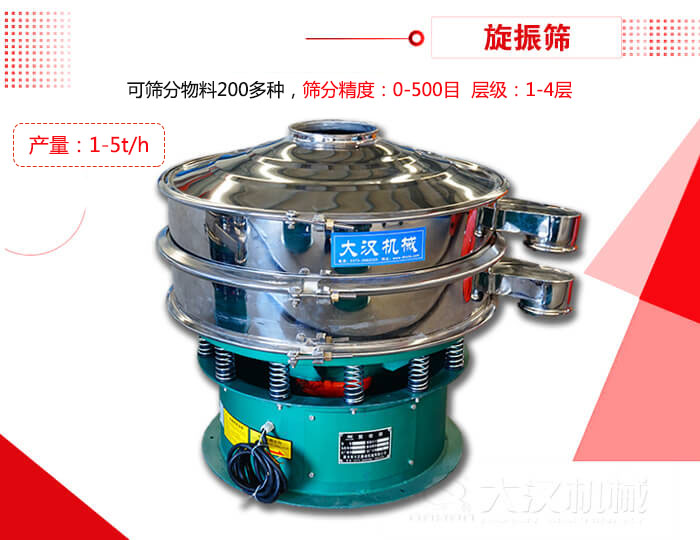 旋振篩可以特殊定制有：材質(zhì)方面包括：碳鋼，不銹鋼，全不銹鋼層級(jí)方面包括：?jiǎn)螌?，雙層，三層，四層等
