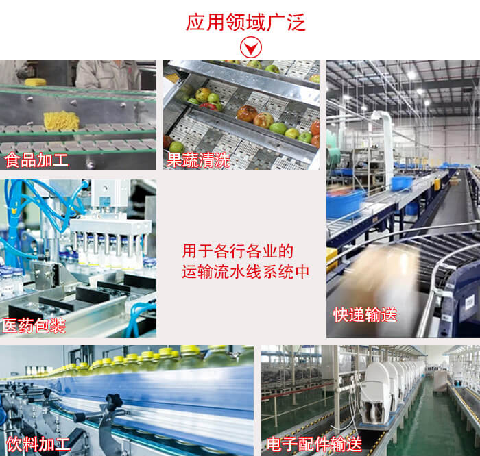 鏈板輸送機適用行業(yè)：食品加工，果蔬清洗等行業(yè)